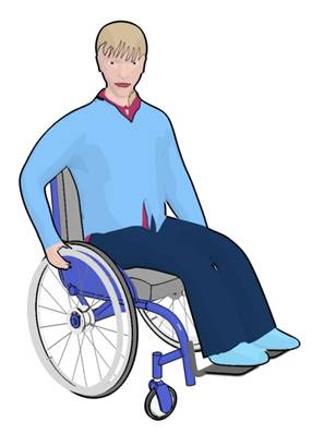 girl using
wheelchair
