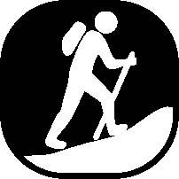 Running slope icon.