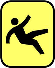 slippery floor warning symbol