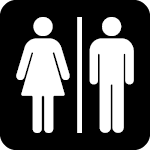Unisex restroom symbol