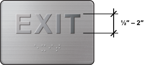 EXIT sign