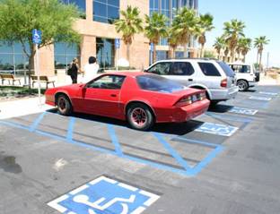 accessible parking spaces