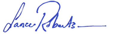 Lance Robertson signature