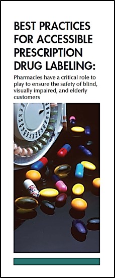 NCD brochure "Best Practices for Accessible Prescription Drug Labeling"
