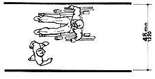 Minimum Passage Width for One Wheelchair and One Ambulatory Person