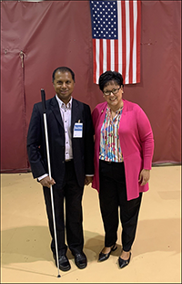 Board Executive Director Sachin Pavithran and Commissioner Kathyrn Ott Lovell